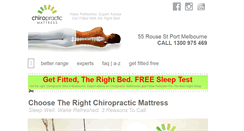 Desktop Screenshot of chiropracticmattress.com